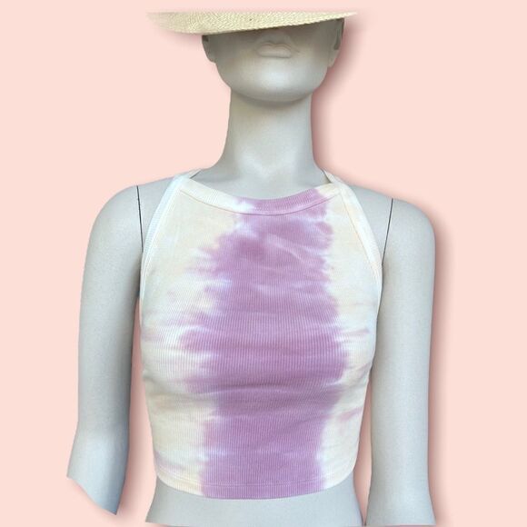 Young Fabulous and Broke Ribbed Tie Dye Cropped Tank Top with Open Back - Picture 15 of 16
